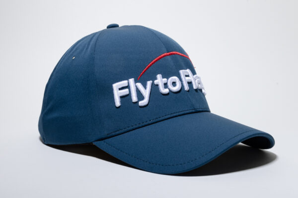 Gorra de Golf Azul Marca Fly to Flag 3D mod. Alpha FTFG01A - Imagen 3