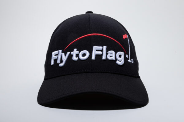 Gorra de Golf Negra Marca Fly to Flag 3D mod. Alpha FTFG01N