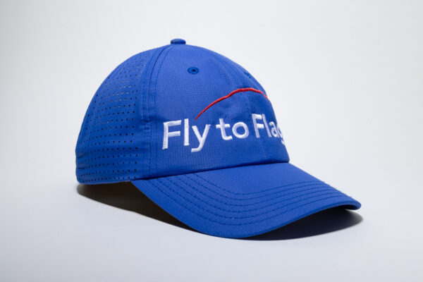 Gorra de Golf Azul Fly to Flag mod. Beta Flat FTFG03A - Imagen 3