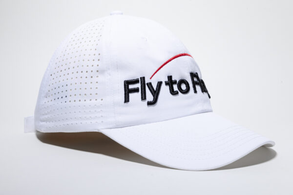 Gorra de Golf Blanca Fly to Flag mod. Beta 3D FTFG02B - Imagen 3