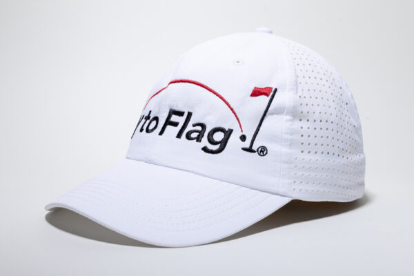 Gorra de Golf Blanca Fly to Flag mod. Beta Flat FTFG03B - Imagen 2