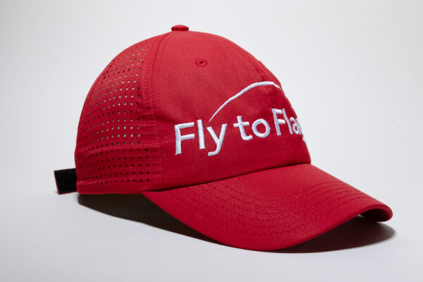 Gorra de Golf Roja Fly to Flag mod. Beta Flat FTFG03R - Imagen 3